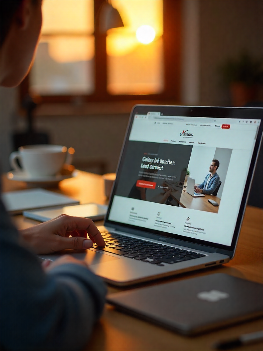 "custom landing page design for digital marketing and campaign conversions